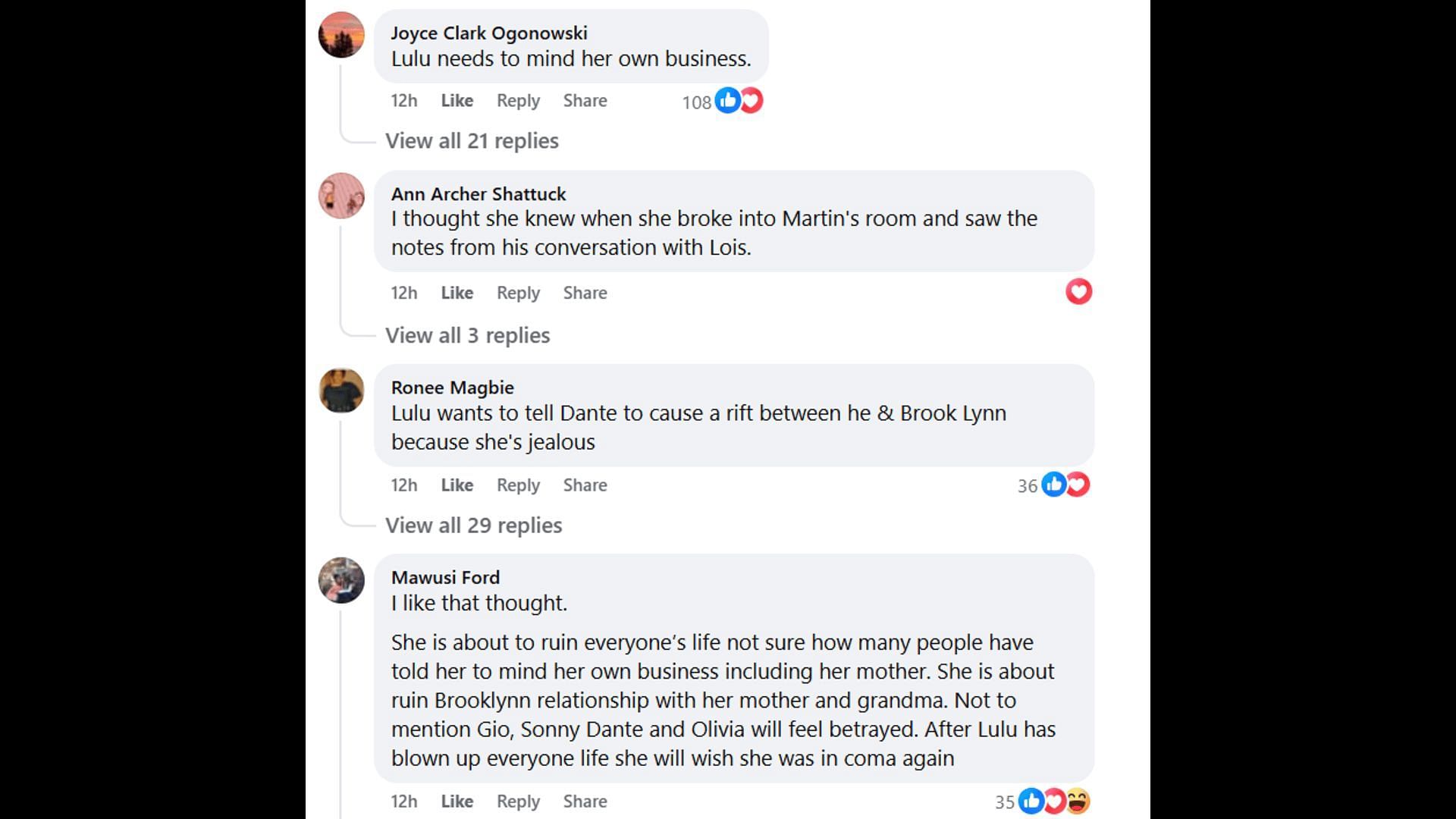 More fan reactions sharing the same sentiments (Image via Facebook/General Hospital Fans - Official)
